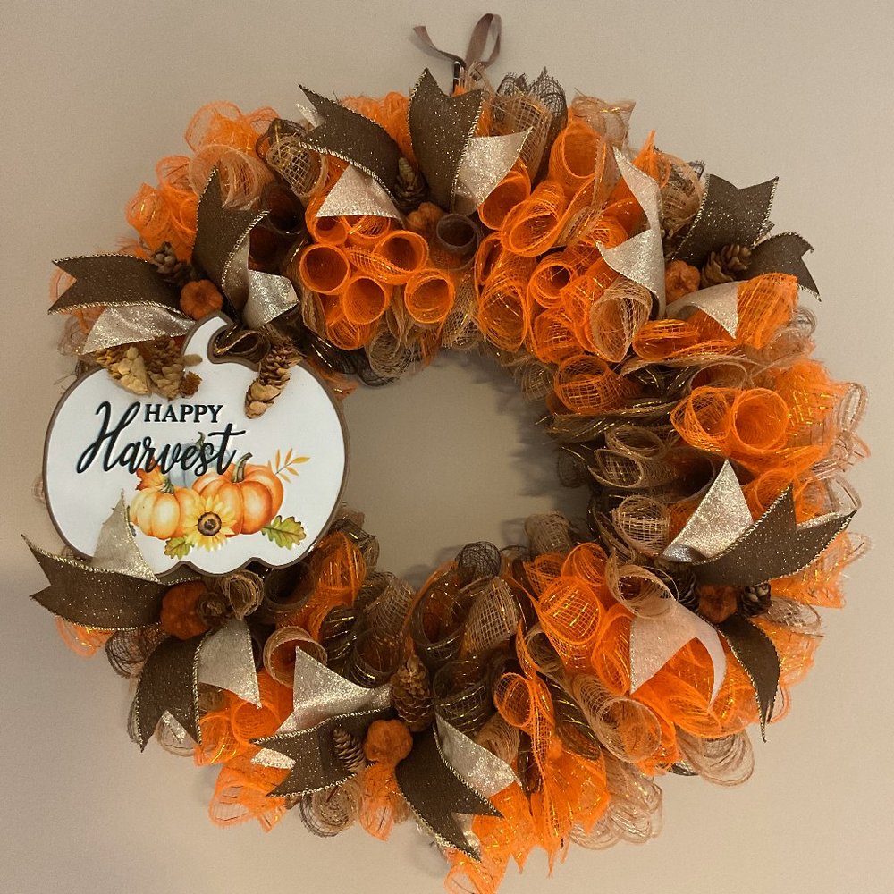 FALL Wreath-Happy Harvest